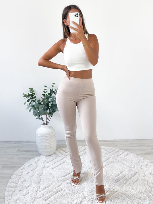 Ariana Cut Hose - Beige