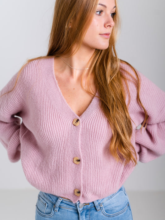 NINA Strickjacke - Rosa