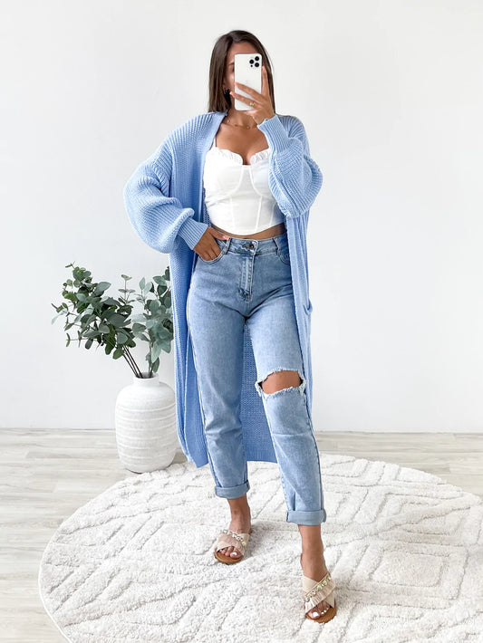 Maddy Longcardigan - Hellblau